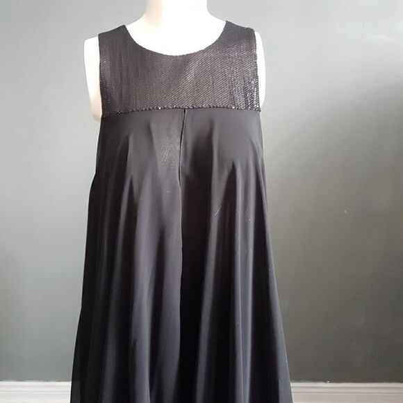 Marciano Sparkly Black Party Dress - Picture 2 of 7